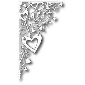 Memory Box 99376 - Ornamental Heart Corner