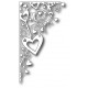 Memory Box 99376 - Ornamental Heart Corner