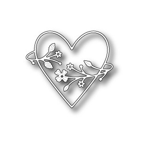 Poppystamps 1393 - Francesca Heart