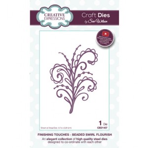 Creative Expressions CED1457 - Beaded Swirl Flourish