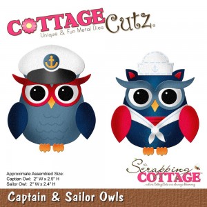 Cottage Cutz CC109 - Captain & Sailor Owls