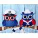 Cottage Cutz CC109 - Captain & Sailor Owls