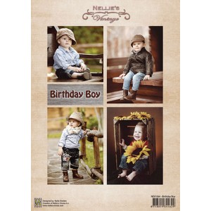 Nellie Snellen NEVI064 A4 - Vintage Birthday Boys