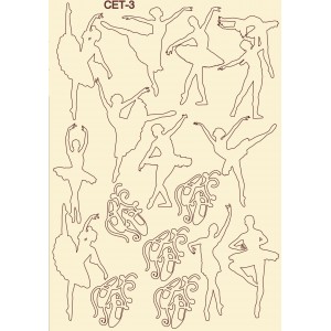 СЕТ003 / A5 - Комплект с елементи от бирен картон