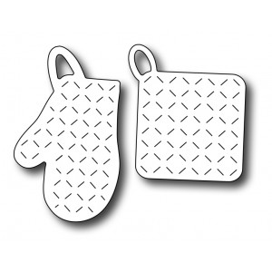 Frantic Stamper FRA-Die-09846 - Oven Mitt & Pot Holder