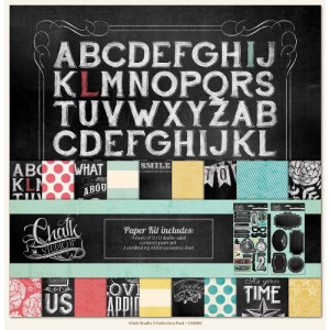 My Mind's Eye Paper CS3010 12'x12' - Chalk Studio 2