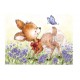 Wild Rose Studio CL372 - Bluebell and Butterfly