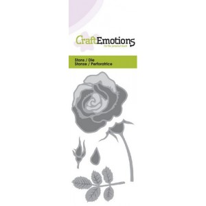 CraftEmotions 115633/0166 - Rose