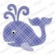 Impression Obsession DIE424-K - Patchwork Whale
