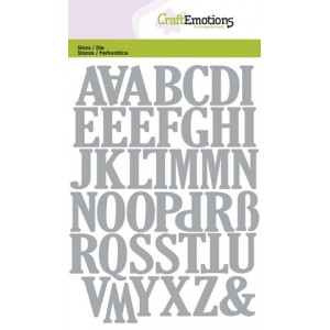 CraftEmotions 115633/0501 - Uppercase Alphabet