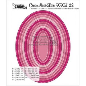Crealies CLNest23XXL - Oval Basic 23