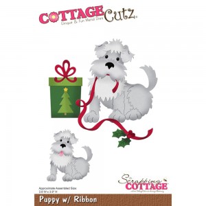 Cottage Cutz CC197 - Puppy w/ Ribbon