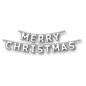 Poppystamps 1609 - Merry Christmas Banner