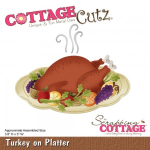 Cottage Cutz CC215 - Turkey On Platter