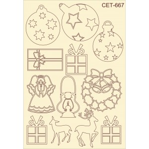 СЕТ667 / A5 - Комплект с елементи от бирен картон