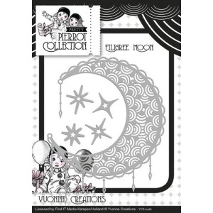Find It Trading YCD10081 - Yvonne Creations Pretty Pierrot - Filigree Moon