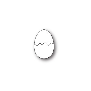 Poppystamps 1718 - Cracked Egg