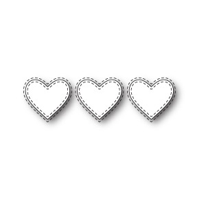 Memory Box 99642 - Triple Stitched Heart