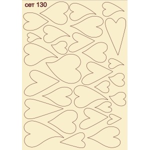 СЕТ130 / A5 - Комплект с елементи от бирен картон