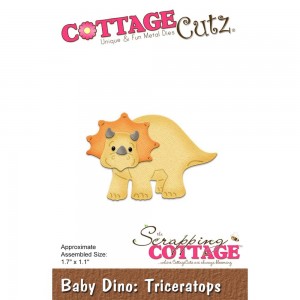 Cottage Cutz CC285 - Baby Dino Triceratops