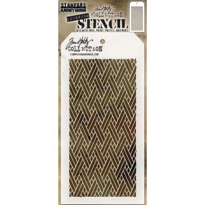 Tim Holtz Layered Stencil THS082 - Woven