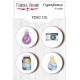 Fabrika Decoru FDSC-125 Flair Buttons - Set 125