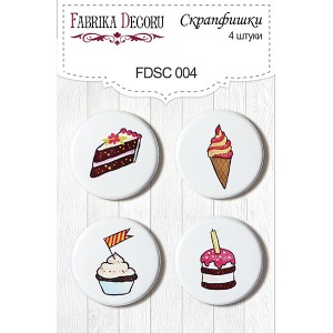 Fabrika Decoru FDSC-004 Flair Buttons - Set 004