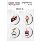 Fabrika Decoru FDSC-004 Flair Buttons - Set 004