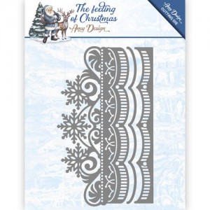 Find It Trading ADD10111 Amy Design The Feeling of Christmas - Ice Crystal Border