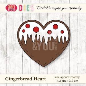Craft and You CW024 - Gingerbread Heart