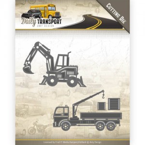 Find It Trading ADD10133 Amy Design Daily Transport - Construction Vehicles