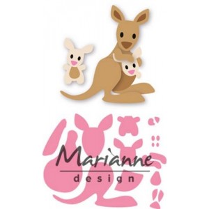 Marianne Design COL1446 - Eline`s Kangaroo & Baby