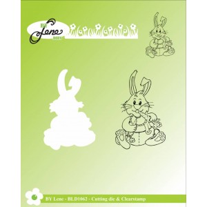 By Lene BLD1062 - Rabbit Eating Carrots
