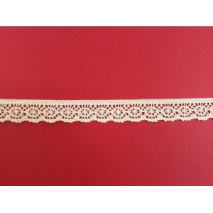 Дантела Памучна 25мм / Екрю - 566-A
