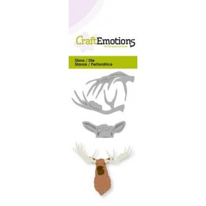 CraftEmotions 115633/0225 - Head Moose 3D