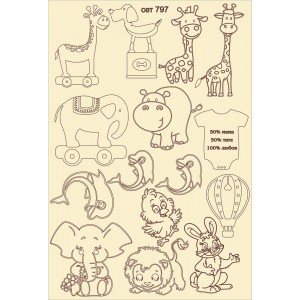 СЕТ797 / A5 - Комплект с елементи от бирен картон