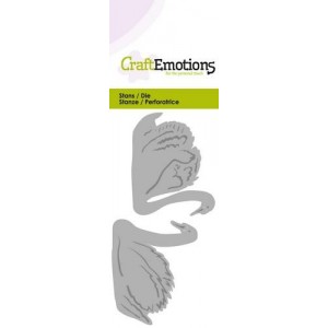 CraftEmotions 115633/0237 - 2 Swans