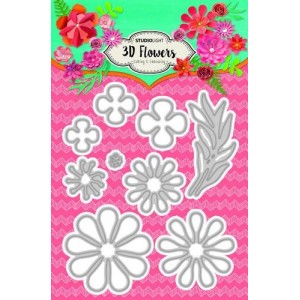 StudioLight STENCILSL92 - 3D Flowers 92