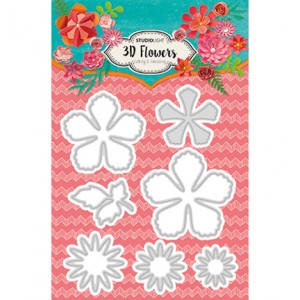 StudioLight STENCILSL94 - 3D Flowers 94