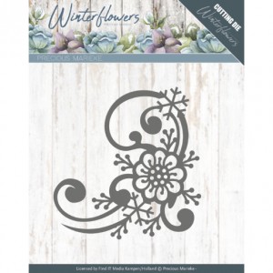 Find It Trading PM10144 - Precious Marieke Winter Flowers - Snowflake flower corner