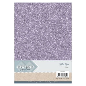 Card Deco CDEGP018 Glitter Paper A4 - Lilac