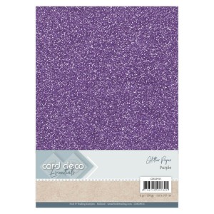 Card Deco CDEGP015 Glitter Paper A4 - Purple