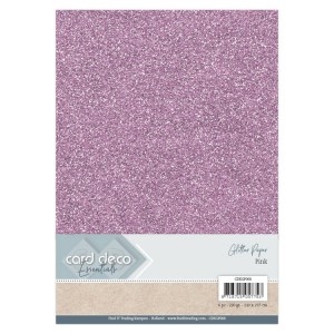 Card Deco CDEGP008 Glitter Paper A4 - Pink
