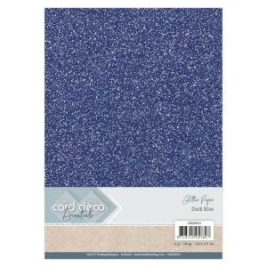 Card Deco CDEGP013 Glitter Paper A4 - Dark Blue