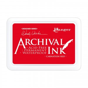 Archival Ink Pad AID41399 - Carnation Red