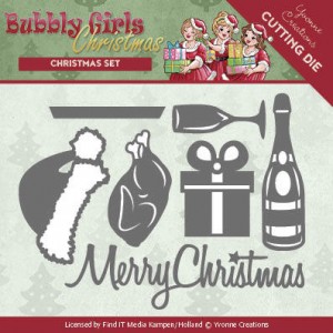 Find It Trading YCD10152 - Yvonne Creations Bubbly Girls Christmas - Christmas Set