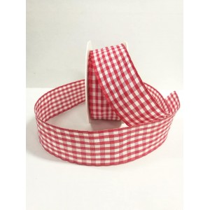 Текстилна панделка - Vichy - 40 - 609