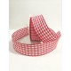 Текстилна панделка - Vichy - 40 - 609