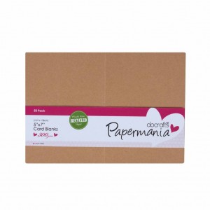 Papermania PMA 150632 Cards & Envelopes 5'x7' - Kraft