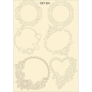 СЕТ831 / A5 - Комплект с елементи от бирен картон